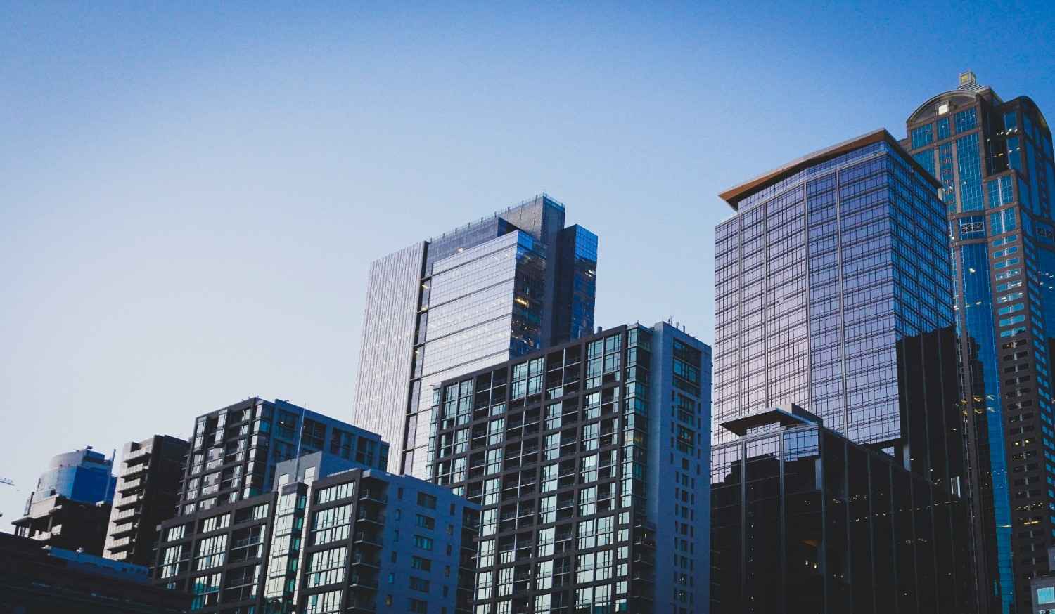 Corporate buildings skyline